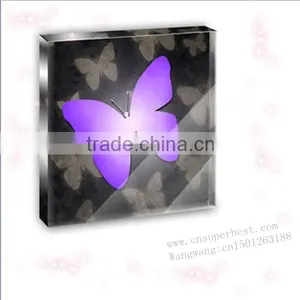 Customized Logo Acrylic Square Paper Weight thumbnail-1
