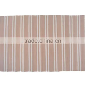 Flat Weave Stripe Pattern Rug thumbnail-1
