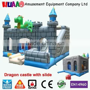 0.55 Pvc Commercial Inflatable Castle With Slide thumbnail-1