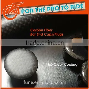 20.0mm Pair Bar End Plugs MTB Carbon Fiber thumbnail-1
