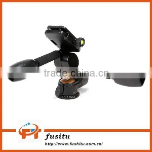 Aluminum Q80 3D Damping Tripod Head PTZ With Quick Release Plate thumbnail-2