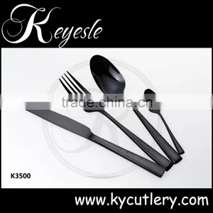 Black Gold Cutlery,cutlery Black Stainless,black Metal Cutlery Quality Choice thumbnail-4