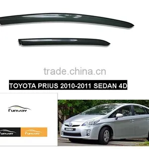 CAR DOOR VISOR RAIN DEFLECTOR FOR TOYOTA PRIUS 2010-2014 SEDAN 4 DOORS thumbnail-1