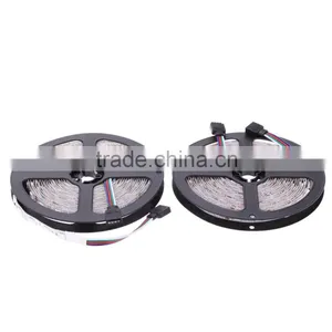AC100-240V 2*5M 5050 SMD RGB 600LEDs LED Strip Light Lamp 44Key + IR Remote Controller DC12V + Power Adapter thumbnail-2