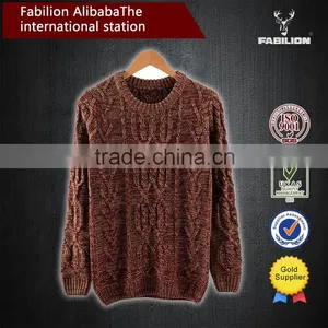 The European and American Style Fashion Blended for Round Collar Sweater thumbnail-3