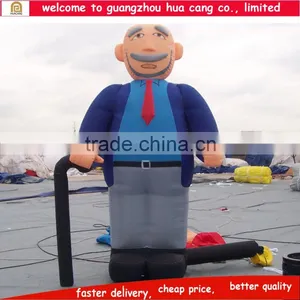 Realistic Inflatable Cartoon Characters, Inflatable Grandpa Model, Inflatable Character Model thumbnail-1