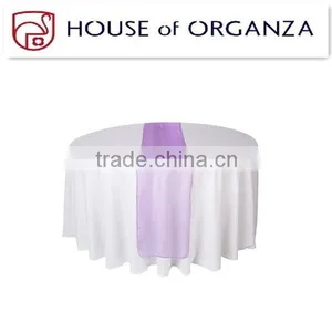 2014 Beautiful Pink Organza Runner Table Linen for Wedding Decoration thumbnail-1