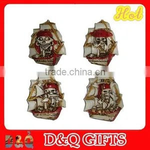 Polyresin Sourvenir Nautical New Design Skull Magnet thumbnail-1