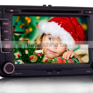 7" Car DVD/GPS Bluetooth USB SD Player For VW GOLF TIGUAN Sharan EOS Caddy Jetta SEAT thumbnail-2