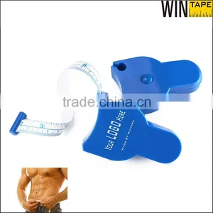 Blue Plastic Retractable Auto Logo Printed Waist Cicumference Glass Fiber Tape Body Measure Fitness thumbnail-1