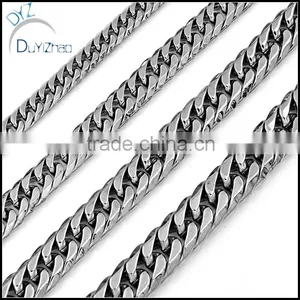 New Biker Design Stainless Steel Gold Cuban Chain Men/Boys Necklace thumbnail-5