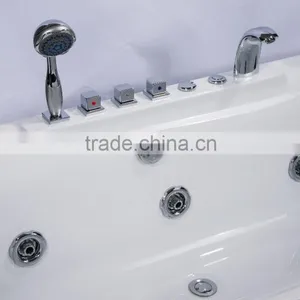 SUNZOOM Upvc-white-hard-tub,mini Whirlpool Hot Tub,1400 Bath Tub Freestanding thumbnail-2