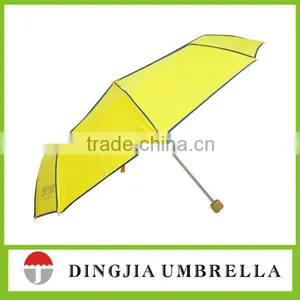 Customize Promotional Aluminum 3 Fold Bright Colored Rain Umbrella thumbnail-1