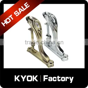 KYOK Cheap Curtain Rod Wall Brackets ,double Curtain Rod Bracket thumbnail-1