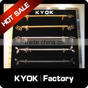 KYOK Classic Crystal Glass Curtain Finials Metal Curtain Hooks ,wrought Iron Curtain Rod Finials ,curtain Finials thumbnail-6