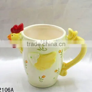 Easter Chicken Ceramic Mug With Handle thumbnail-1