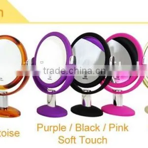 Rose Gold Silver Chrome Stand Makeup Mirror 1x/10x Magnification thumbnail-3