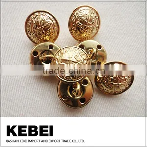 New Design Golden Buttons, One Hole Plastic Buttons for Jeans thumbnail-1