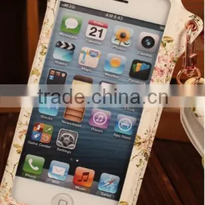 Fashionable Painting PU Leather Case With Sliding For Iphone 6 thumbnail-4