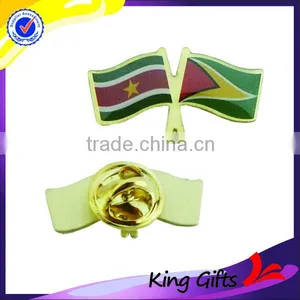China Manufacturers Custom Made Metal Flower Shaped Lapel Pin thumbnail-2