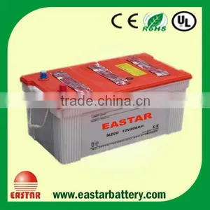 Factory OEM Auto Battery N200 12V 200Ah Dry Charged Car Battery With DIN / JIS Standard thumbnail-1