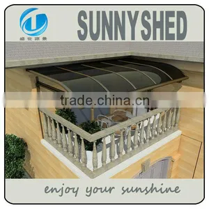New Design Easy DIY Design Double Polycarbonate Sheet Door Window Canopy Awning With Portable thumbnail-3