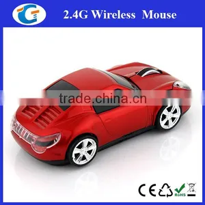 2.4ghz Sport Car Shaped Wireless Optical Mouse thumbnail-2