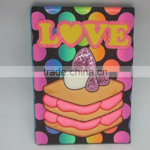 Cheese Cake Customized PVC Glitter Student Notebook thumbnail-1