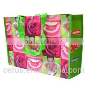 PP Lamination Bag Reusable Promotional Bag Non-Woven Shopping Bag With Full Printing thumbnail-1