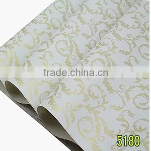 Sample Golden Pattern Adhesive Wallpaper for Living Room Decoration thumbnail-6