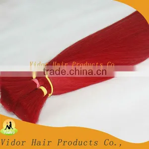 Brazian Hair Color Red #silky Straight Style 100%human Hair Hair Bulk thumbnail-1
