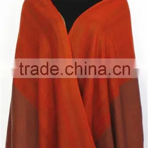 Yarn Dyed Joint Wool Scarf With Fringe thumbnail-1