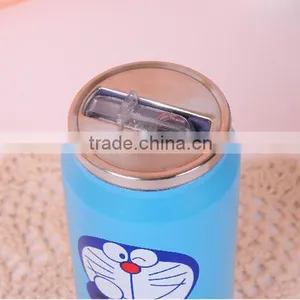 Cartoon Stainless Steel Water Bottle With Straw thumbnail-5