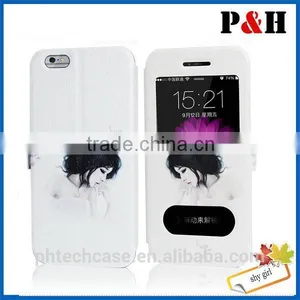 Hot Selling Facotry Wholesale for Iphone 6 Ultra Slim Leather Case thumbnail-3