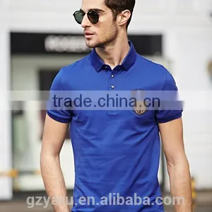 Men's Fashion Casual Sport Embroidered Cotton POLO T Shirt thumbnail-1