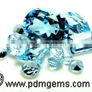 Sky Blue Topaz Semi Precious Gemstone Mix Shape Cut Faceted Lot For Necklaces From Wholesaler thumbnail-2