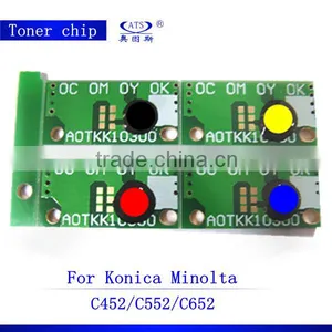 CMYK Toner Chip for Konica Minolta Bizhub C452 552 652 Drum Unit Cartridge thumbnail-1