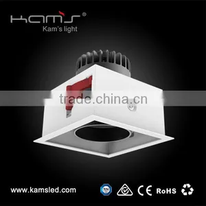High Lumen One Head Grille Downlight Recessed Ceiling Lamp Square Narrow Trimless Grille Lighting thumbnail-2