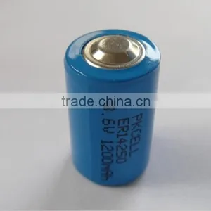 High Energy Type 1/2aa Er14250 3.6v 1200mah Er14250 Lithium Battery thumbnail-2