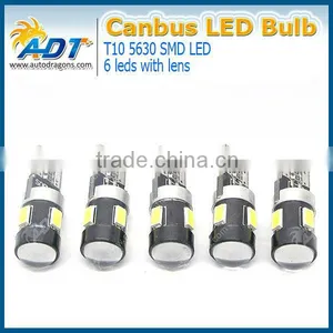 Hot Sale T10 Led Smd Bulb 194 168 W5W 5630 LED 6 SMD White Auto Led Interior Lights thumbnail-1