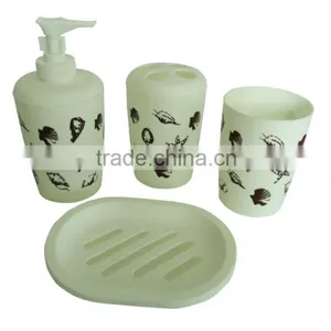 Eco-Friendly Feature and Plastic pp Bathroom Set With Plastic Soap Dispenser thumbnail-2