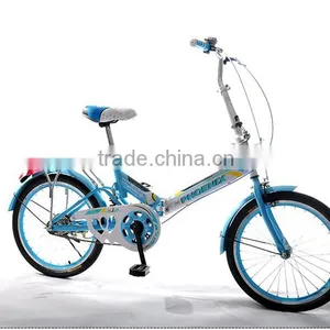 20-inch Shock Absorbing Folding Bike High Carbon Steel Students Bicycle thumbnail-2