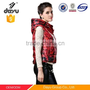 Waistcoat Design for Woman Lightweight Feather 100% Polyester Customized Women Waistcoat Cheap Vest thumbnail-5