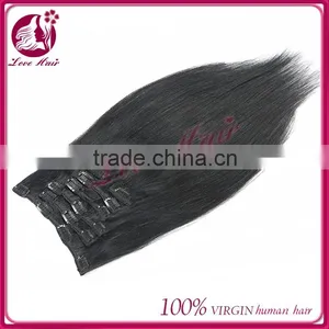 High Quality With Hot Sale Best Price Clip in Malaysian Hair Extensions,Virgin Malaysian Human Hair Clip In Hair Extensions thumbnail-1