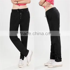 Custom Wholesale Women's Cotton Sport Pants thumbnail-3