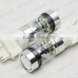 Super Bright With Mirror Reflector 3157 Led Blub, 12V 24V C Ree Auto Led Back-up Reverse/Turning Singal Lights for Cars Trucks thumbnail-4
