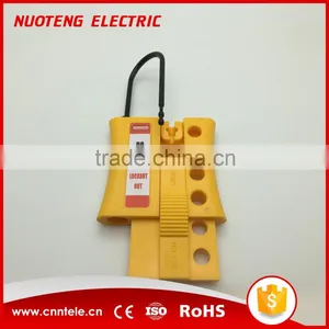 NH04 Durable Yellow Nylon Lockout Hasps With Four Holes thumbnail-2