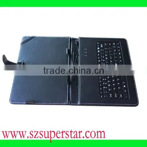 10.1 Tablet Leather Case With Keyboard thumbnail-1