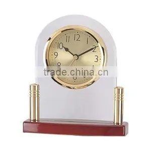 Pearl Wooden/Metal Desk Alarm Clock T133-A thumbnail-1