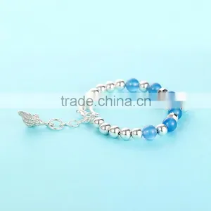 2016 Fashionable India Design 925 Silver Fitness Bracelet thumbnail-2
